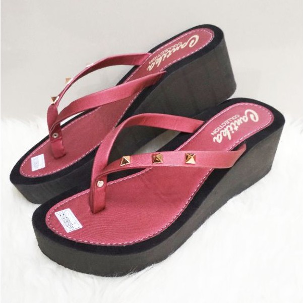 New Wedges Piramid Sendal Sandal wanita