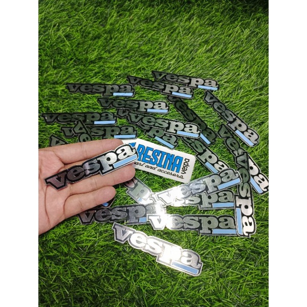 emblem emblim vespa super sprint px excel model replika sip stainless