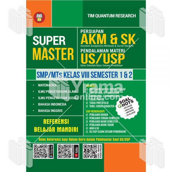 Buku Super Master Persiapan Akm Sk Pendalaman Materi Us Usp Smp Mts Kelas Viii Buku Soal Smp Shopee Indonesia