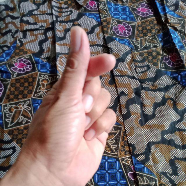 Size M L Xl Xxl  Bswart Batik Hrb026 Kenongo Hem Panjang Padi