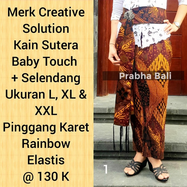 Kamen jadi khas Bali / Kain bawahan jadi / rok panjang MOTIF BATIK