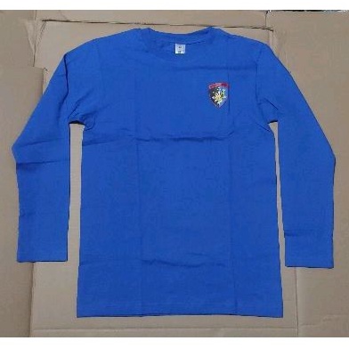 kaos biru polair lengan panjang / airud