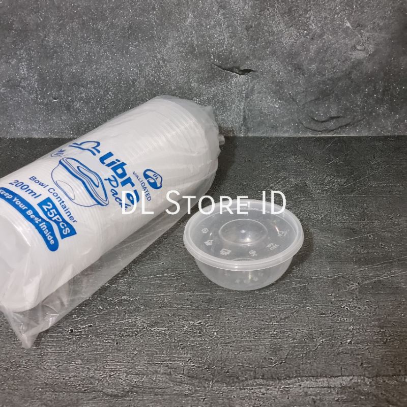 Mangkok Plastik 200ml / Thinwall Bulat / Cup Pudding