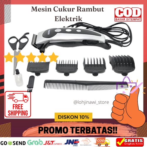 (COD AKTIF) Mesin Alat Cukur Rambut Elektrik Cukuran Rambut Alat Cukur Rambut Cukur Rambut Elektrik