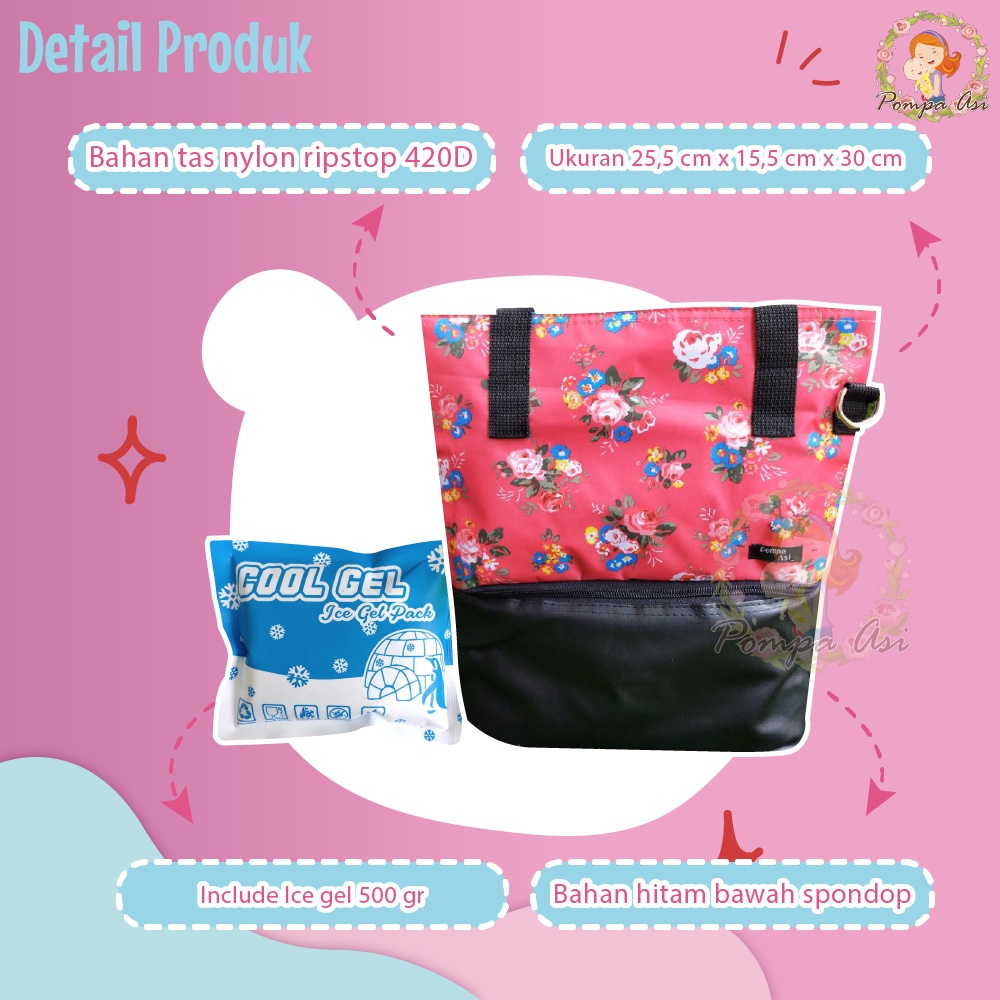 Cooler bag big new pompa asi / cooler bag murah / tas pendingin asi/ thermal bag / tas penyimpan asi