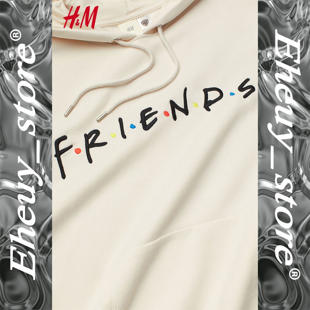 Hoodie HnM H&amp;M Friends Hitam Cream Pink Putih hoodie friends