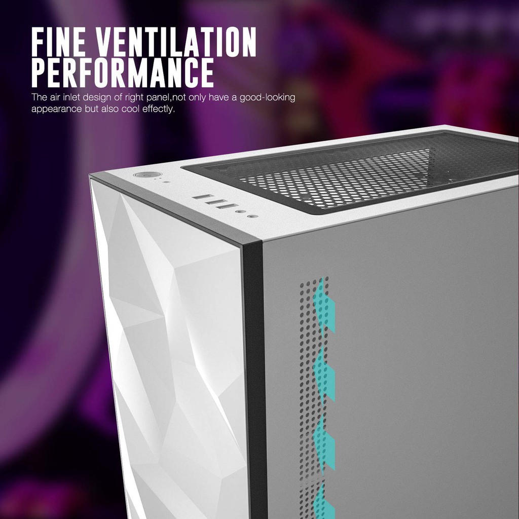 CASING DARKFLASH DLM21 M-ATX Gaming Case - Black | White | Pink | Neo Mint