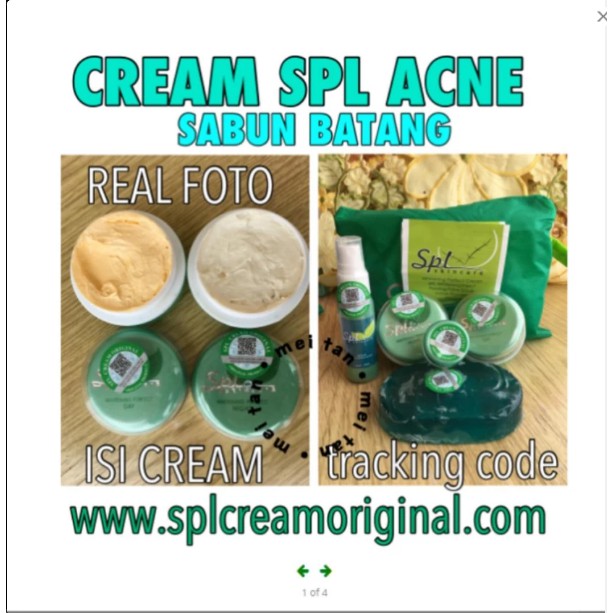 Image of Cream Spl Acne Paket Acne Sabun Batang Original .Ada Barcode 1 Paket #0