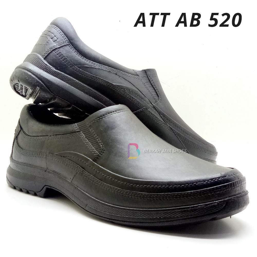 Sepatu Karet Pria - Sepatu Pantofel Karet Pria ATT AB 520 Hitam - Anti Air &amp; Anti Slip