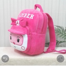 Tas Ransel Sekolah Anak SD 2Rest Robocars Poli Amber L/Tas Karakter/Kado Tas Anak