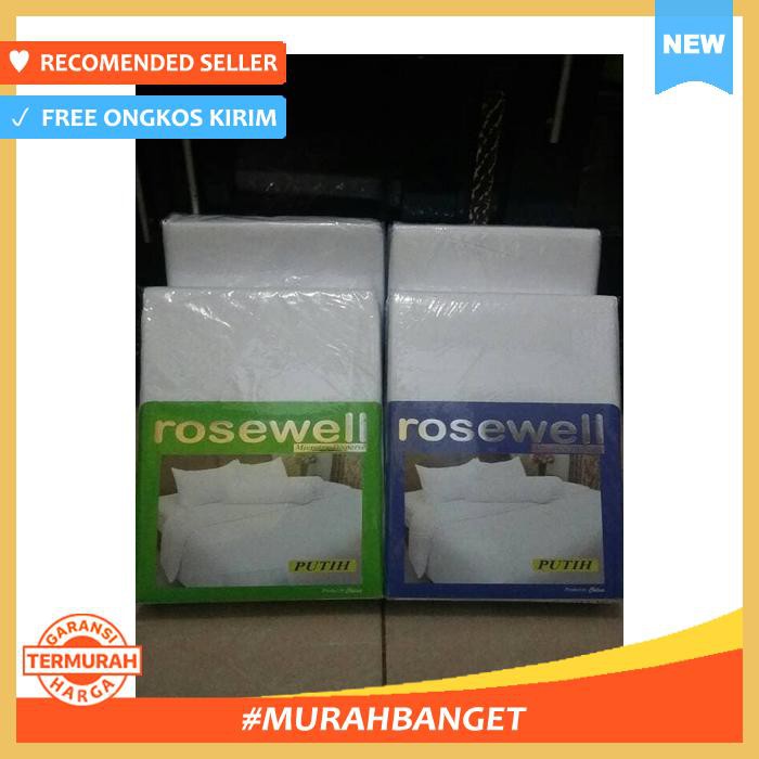 SEPRAI PUTIH/WHITE KATUN POLOS UK:160/180X200CM