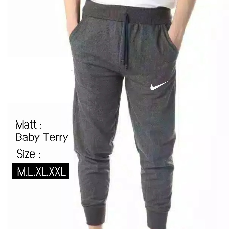 CELANA JOGER TERRY SWEATPANT PANJANG PRIA WANITA DEWASA JUMBO