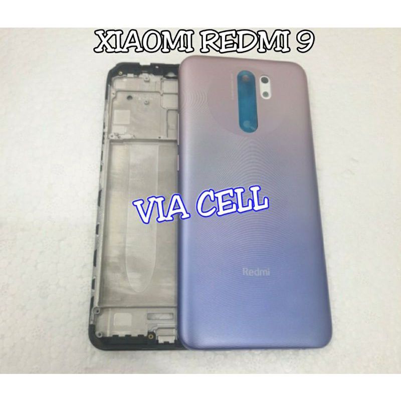 Frame+Backdoor Kesing Casing Housing Fullset Xiaomi Redmi 9 Original