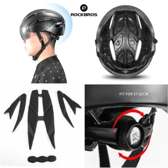 ROCKBROS WT-018S EPS Bike Helmet With Glasses