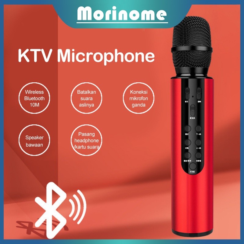 Mic Karaoke M6 Wireless Bluetooth Karaoke Player Smule Microphone