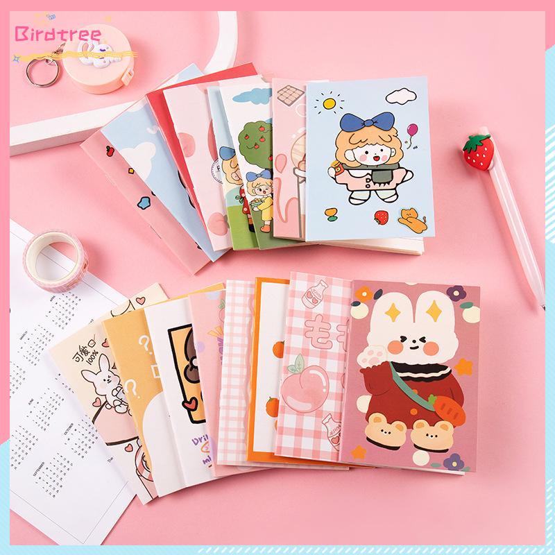 

[Readystock❤️COD]Buku Kecil yang Lucu Perlengkapan Kantor Notepad Alat Tulis Siswa Portable Mini Notebook Notepad- BS