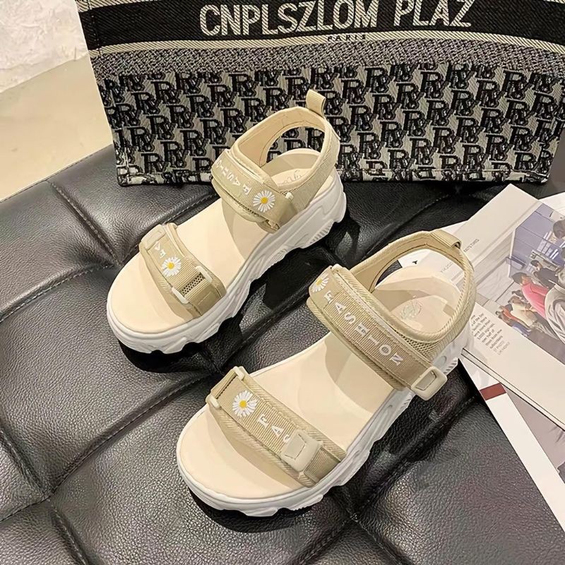 SANDAL GUNUNG FASHION BUNGA 2 STRAP IMPORT