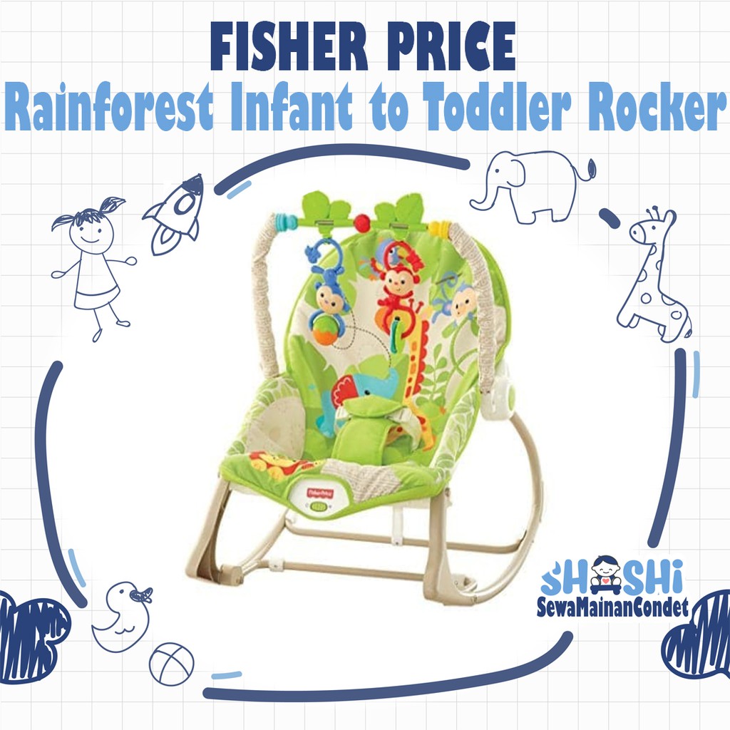 Sewa Fisher Price Rainforest Infant to Toddler  Rocker