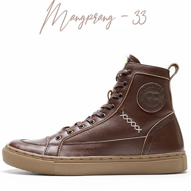 Sepatu Pria Sneakers Kasual Santai Kulit Asli Cowok Bertali Men  Casual Hangout Traveling Original