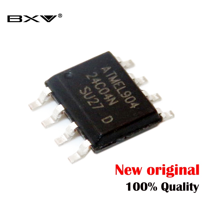 (xin) Kualitas Kerja Sangat Bagus100% Dari IC Chip 10pcs/gratis Ongkir 24C04N AT24C04 SOP8 24C04 AT24C04N-10SU-2.7 SOP8 SOP Terbaru