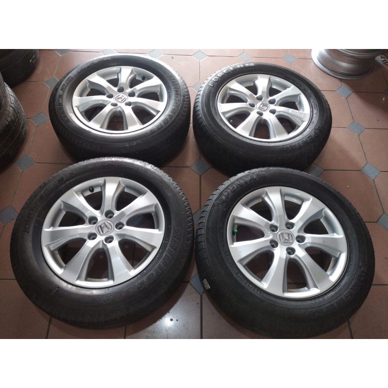 velg mobil bekas crv ring 17 palang 7 plus ban kondosi 80%