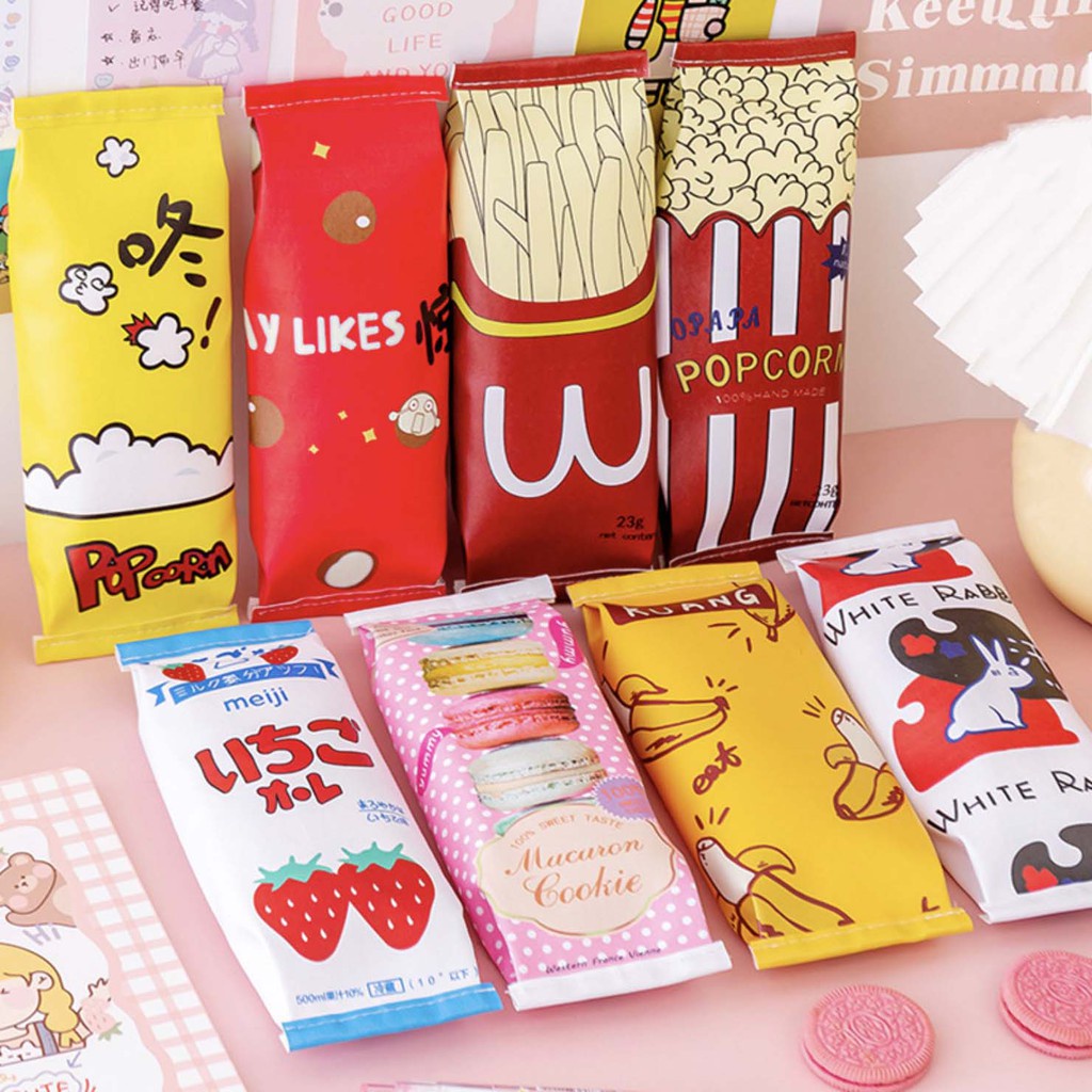 

TEMPAT PENSIL UNIK MILK COOKIES KOTAK PENSIL BUNGKUS JAJAN CIKI SNACK PC039 (VH)