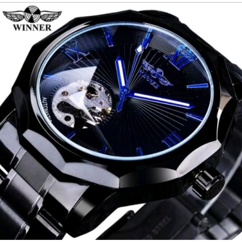 Winner Automatic Watch Stainless Hitam