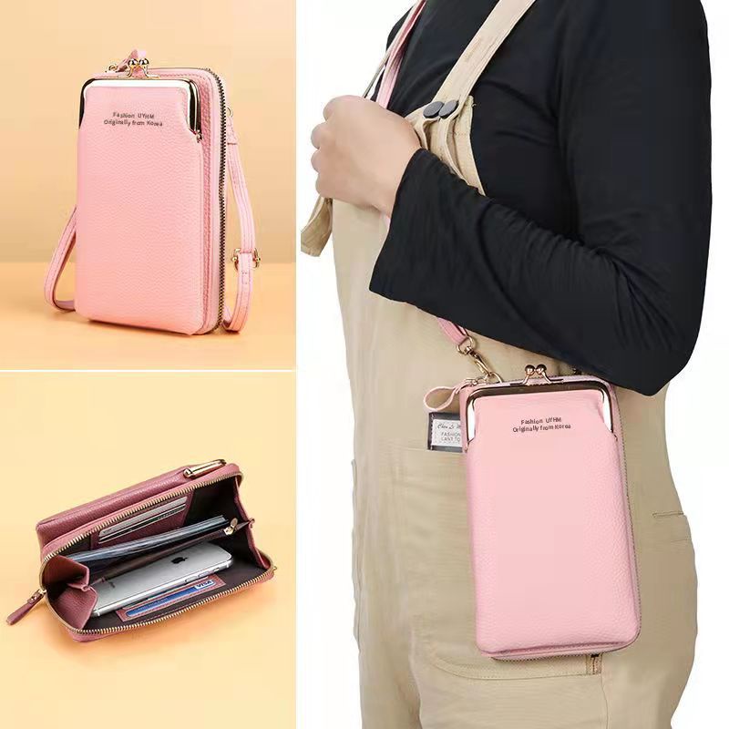 Dompet HP Cewek Tas Dompet Handphone Tas Selempang Wanita Multifungsi