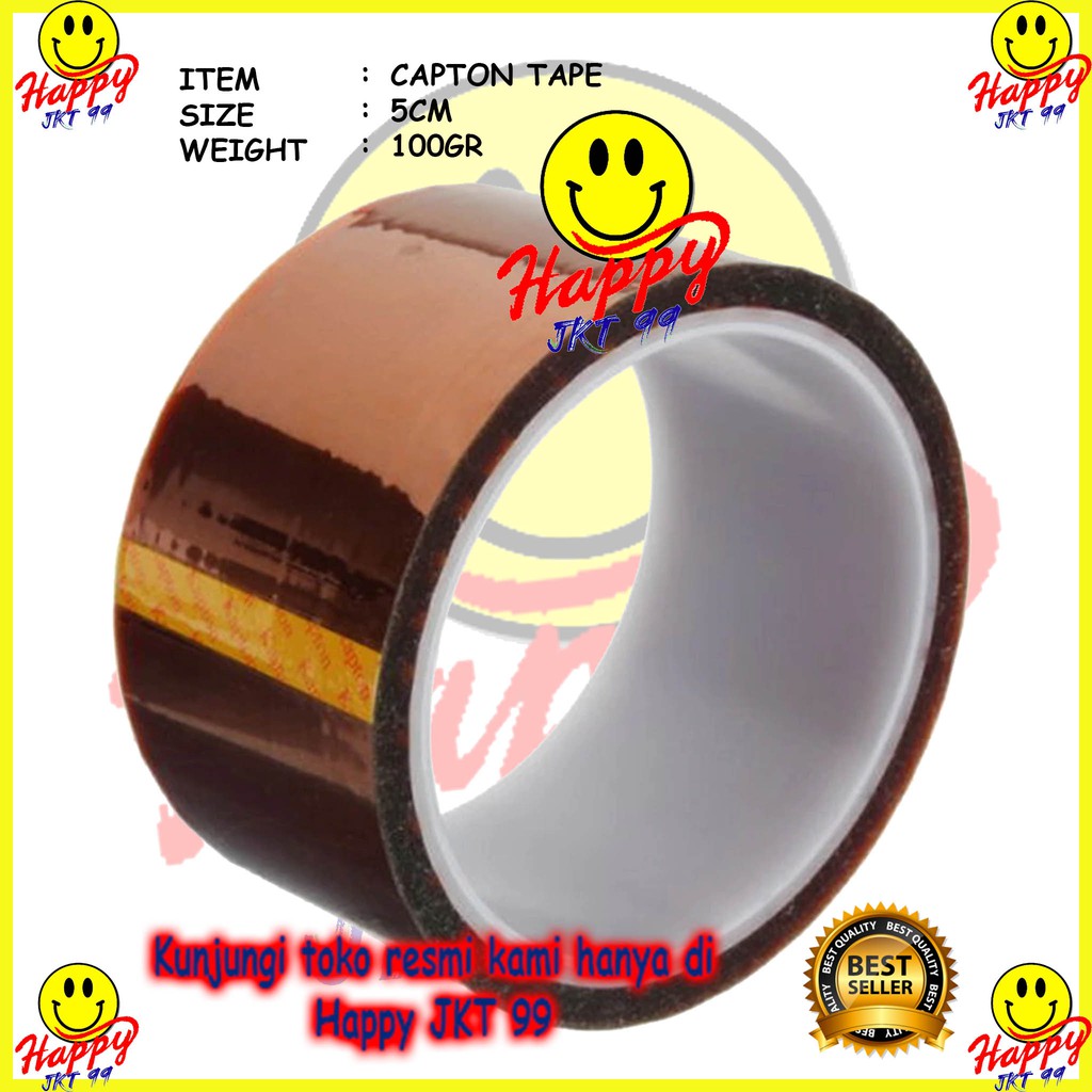 [ HAPPY JKT 99 ] LAKBAN CAPTON TAPE 5CM 5 CM TAHAN ANTI PANAS ORIGINAL