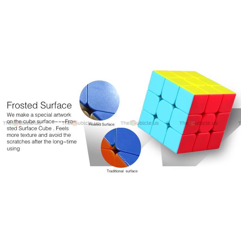 Rubik 3x3 Qiyi Warrior W Stickerless Bright - Rubik 3x3 Stickerless Murah