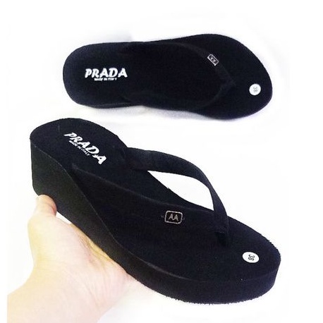 OBRAL !! SANDAL WANITA  SANDAL WEDGES WANITA BELUDRU SANDAL WANITA KEKINIAN SANDAL JEPIT WANITA (PRADA BROS M)