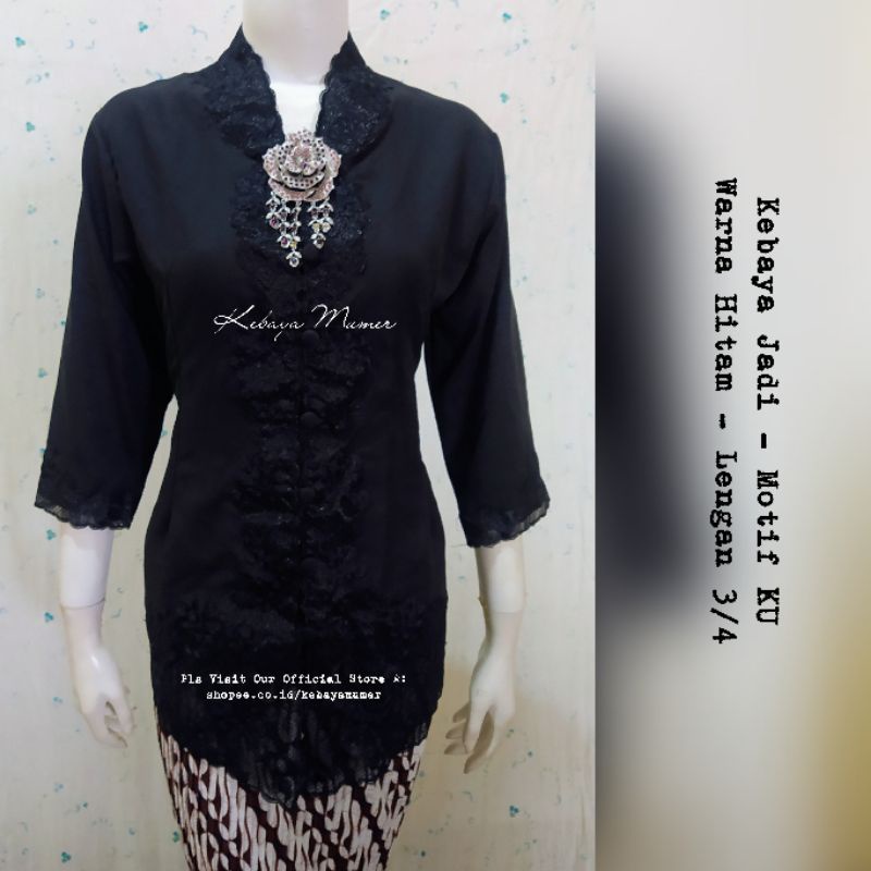 Kebaya Encim Bordir. Kebaya Encim Modern. Kebaya Encim Murah. Kebaya Bordir. KU. Kebaya Hitam