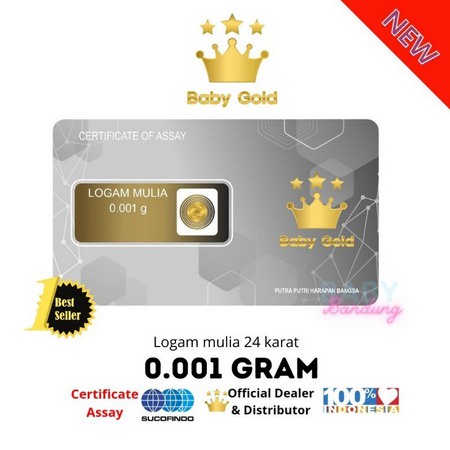 NunuLisaTan - Baby Gold Mini Logam Mulia Emas murni