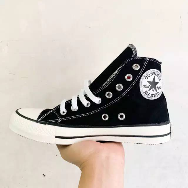 Ootd Sepatu Converse Tinggi Hitam