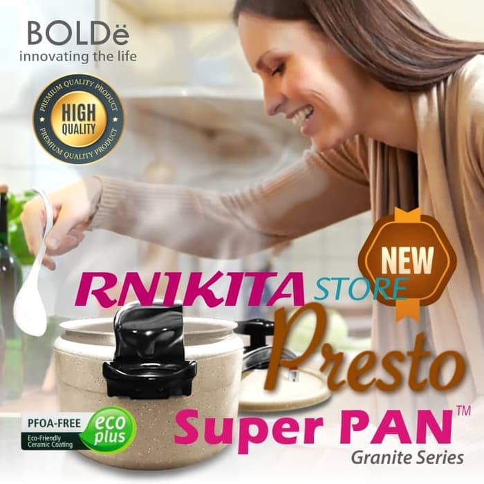 ramadhan PANCI PRESTO SUPER PAN BOLDe 24 CM GRANITE COATING ANTI LENGKET Hs162R