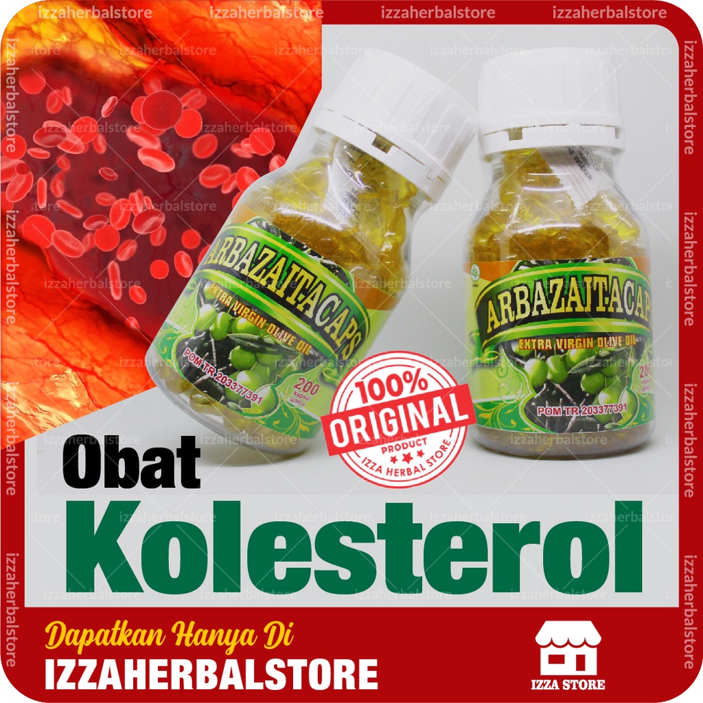 OBAT KOLESTEROL Arbazaitacaps Extra Virgin Olive Oil 200 Kapsul Atasi Kolesterol Dan Darah Tinggi