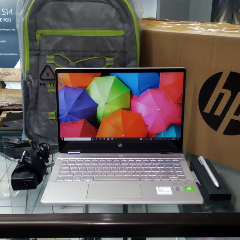 HP PAVILION X360 DH1052TX i5 10210U SSD 512GB NVIDIA MX130 Layar 14 Termurah