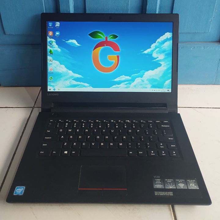 Lenovo V110-11IAP Hitam Slim Intel Celeron N3350RAM 4GB SSD 128GB Windows 10 Bluetooth Laptop Second