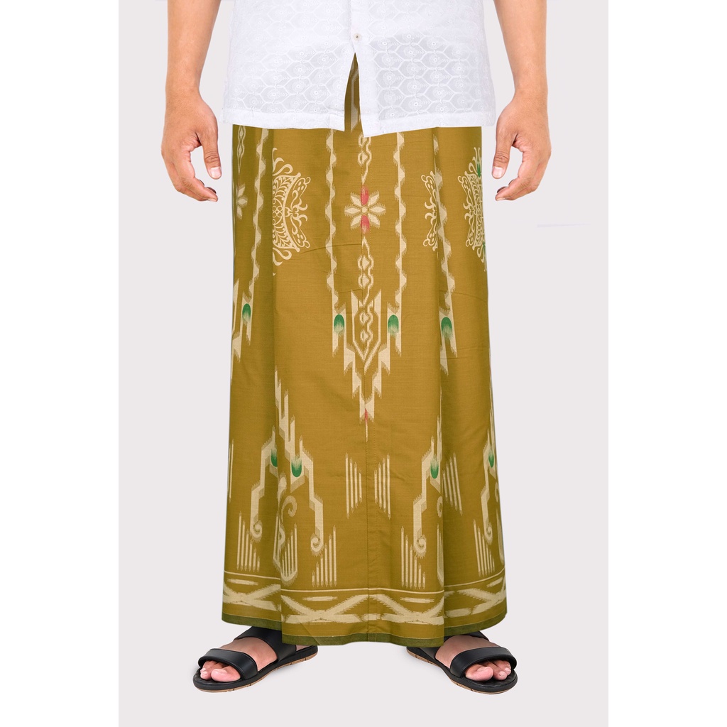 Sarung Mangga Gold Kembang DGW Kuning