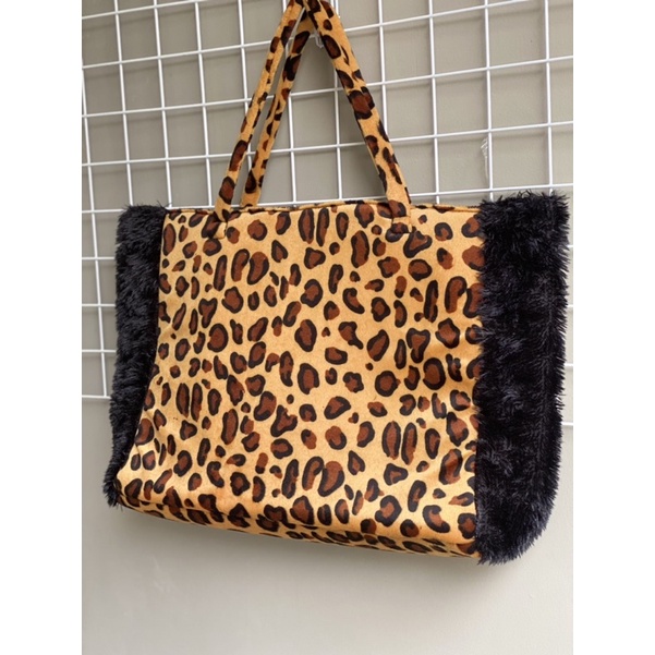 leopard totebag