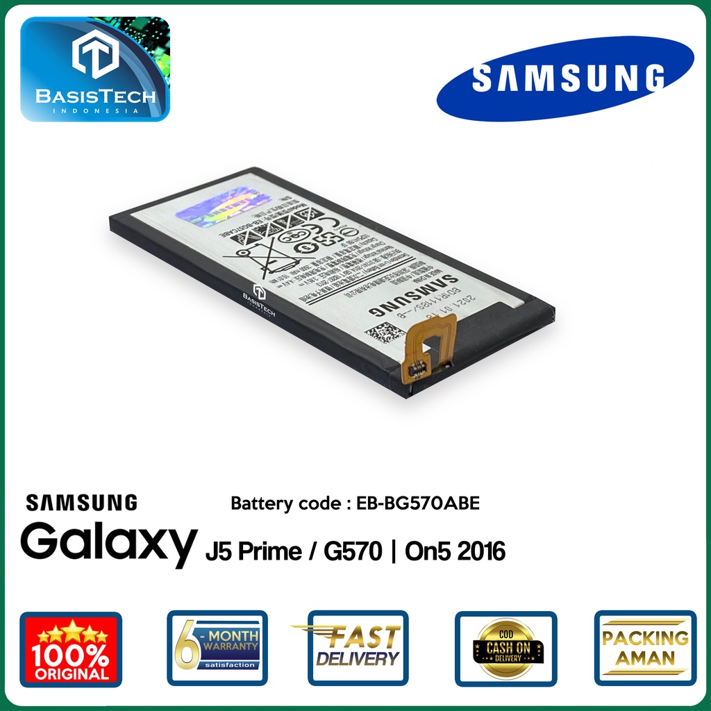 BATERAI SAMSUNG J5 PRIME G570 - On5 2016 - EB-BG570ABE - ORI