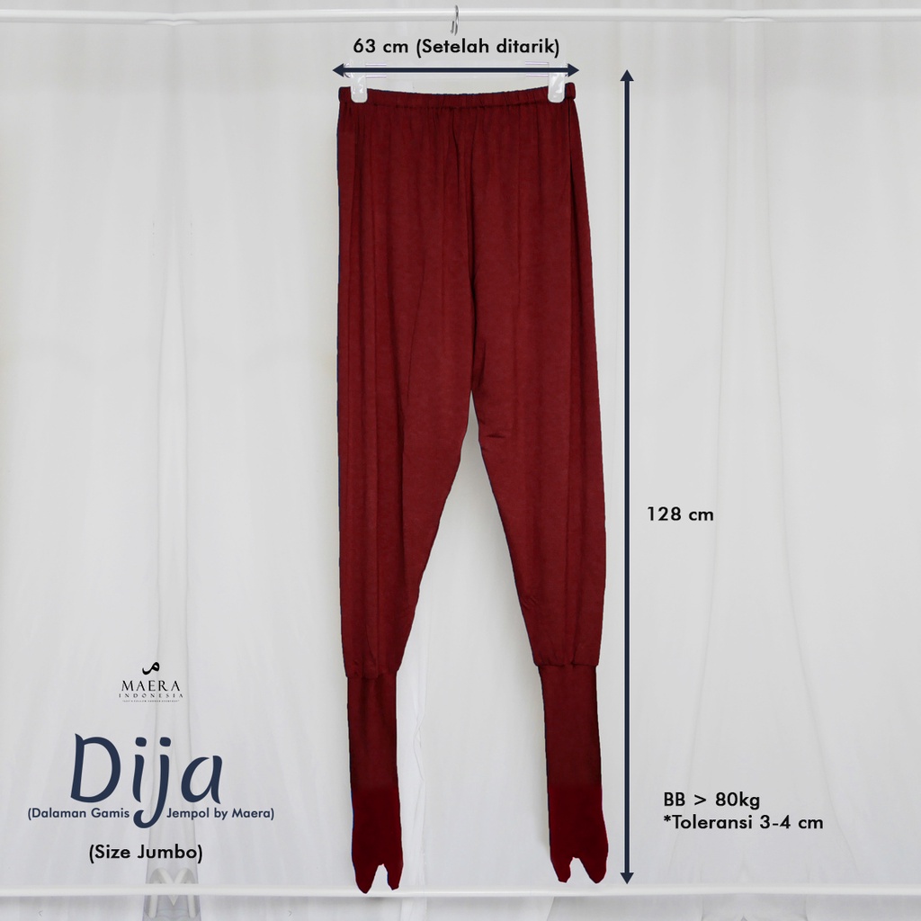 Legging Wudhu Jumbo jempol Premium Wanita Dewasa Muslimah By Maera