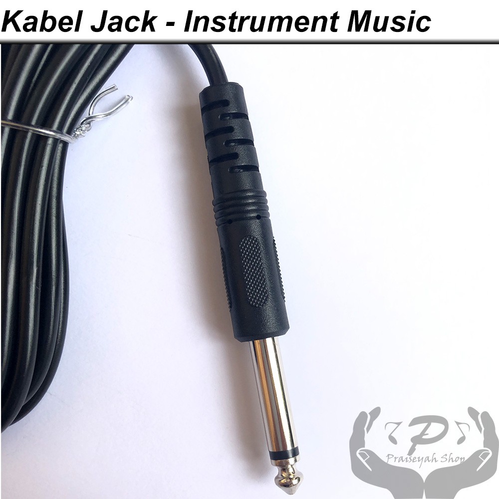 Kabel Jack Gitar / Keyboard / Bass / Alat Musik 3 Meter