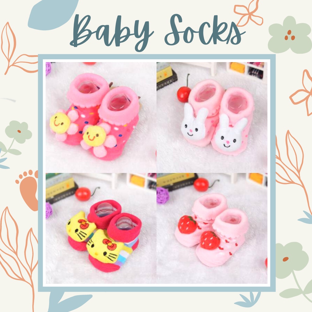 MBSS - Promo kaos kaki anak/kaos kaki bayi import motif karakter 3D / DOLL HOUSE