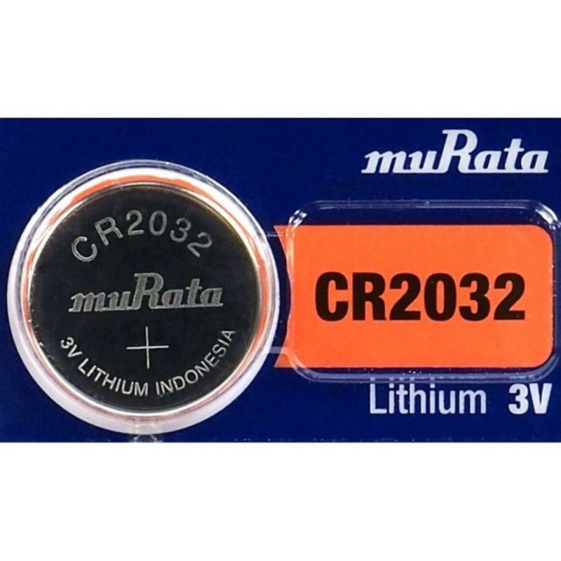 Baterai MuRata CR2032 Original Lithium Primary LiMNO2 Coin Cell 3 Volt / Batrai battery MuRata 2032