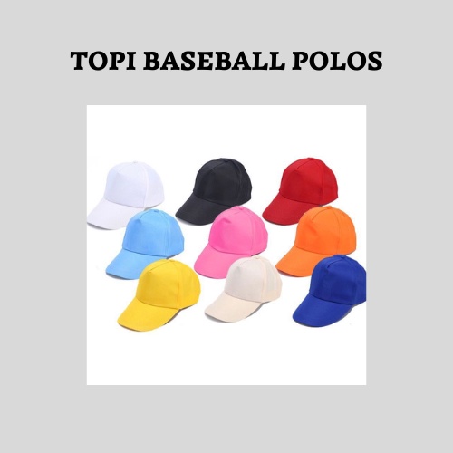 CUSTOM Topi Baseball Ring Besi Polos dan Topi Trucker Hat/Jaring, Sablon/Bordir Nama dan Logo