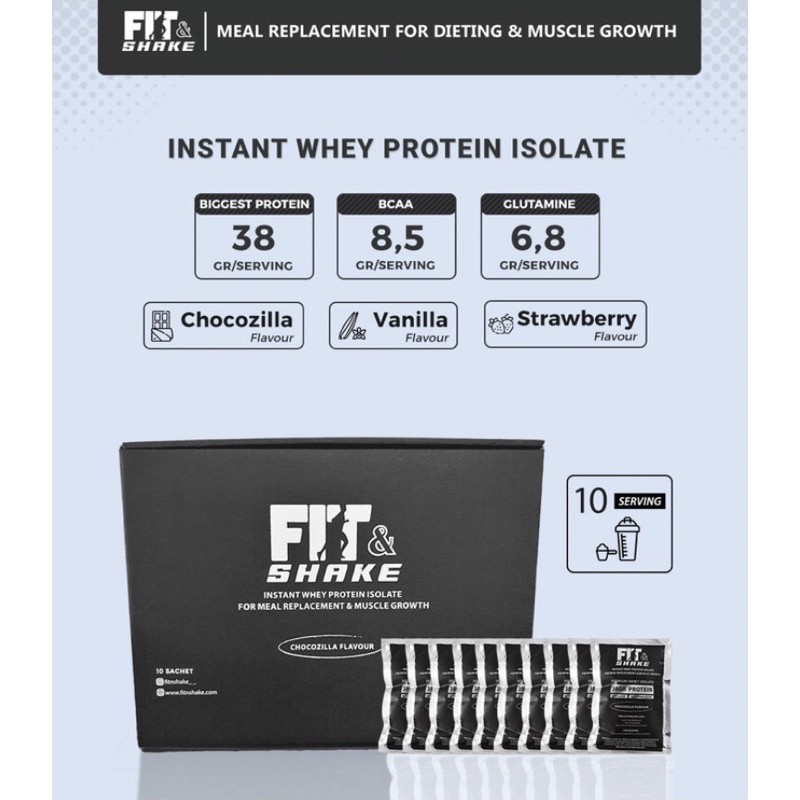 Fit and shake / fit n shake / susu protein / protein isolane