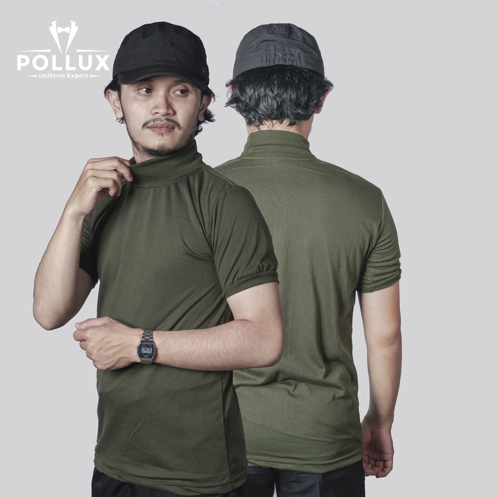 Kaos Loreng TNI Lengan Pendek Bahat Dryfit Model Slimfit