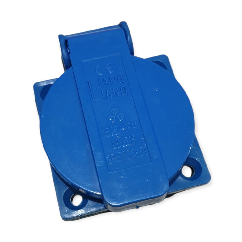 Stop Kontak Genset Electric Socket Panel Mounting Colokan Listrik Steker Genset Biru