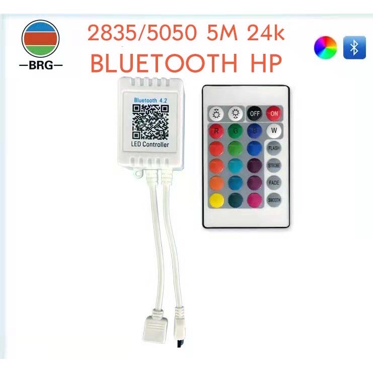 CONTROLLER REMOTE 24key UNTUK LED STRIP RGB 4 PIN SMD 2835 3528 5050 CONTROLLER BOX REMOTE 24Key